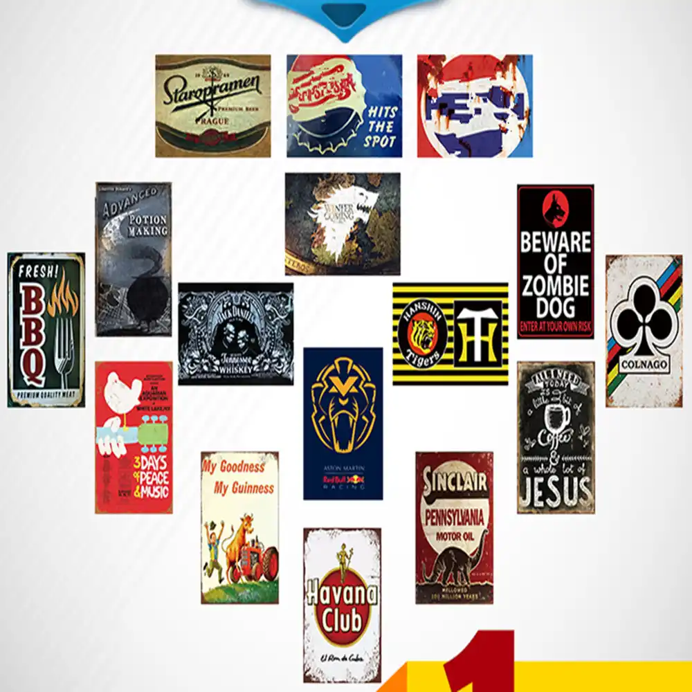 Marka Simgesi Isareti Logosu Plak Vintage Teneke Metal Boyama Duvar Sticker Demir Tabela Dekoratif Tabaklar Toptan 20x30 Cm Aliexpress