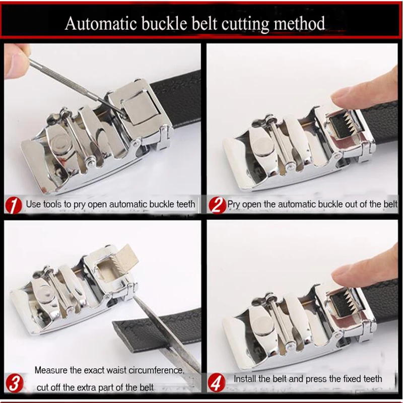 Высокое качество, мужской ремень с храповым механизмом, настоящий кожаный ремень для платья для мужчин, джинсы, автоматические раздвижные ремни с пряжкой