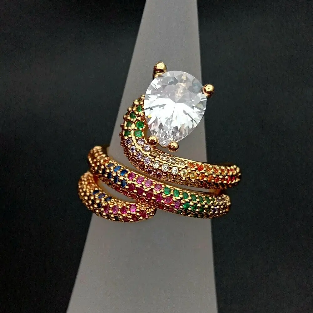 

Fashion Snake Cz Fashion Ring open adjust ring band