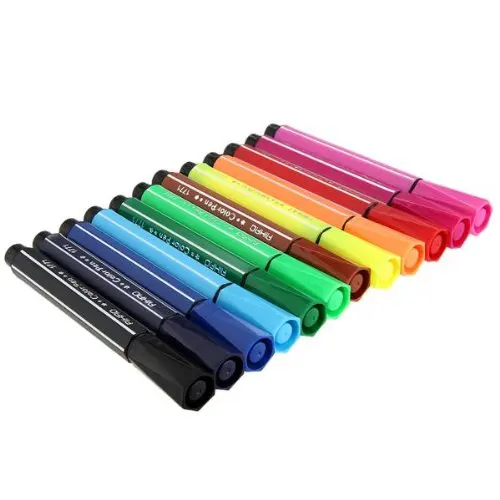 

BLEL Hot Watercolour Brush pencil 12 colors washable painting drawing Art for child + box