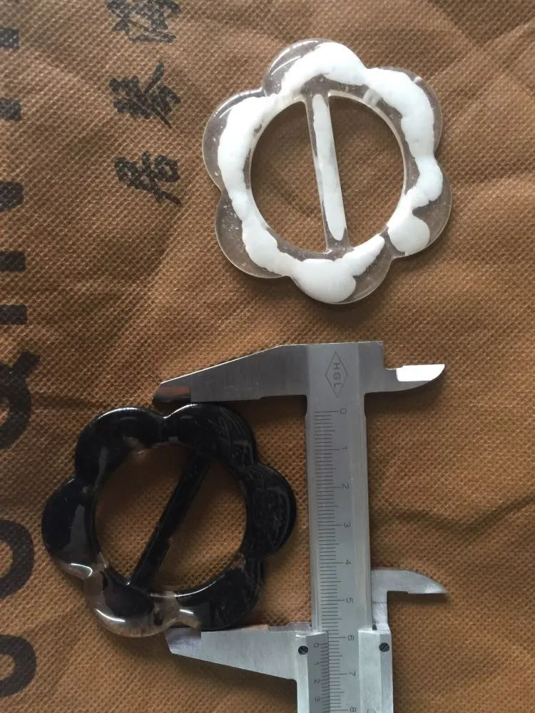 

inner diameter 38mm Buckle Buttons Invitation Ribbon Slider For Garment and Bags decoration