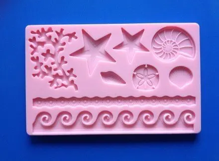 

Sea life Fondant Mold Silicone mold DIY gumpaste flowers Cake Decorating