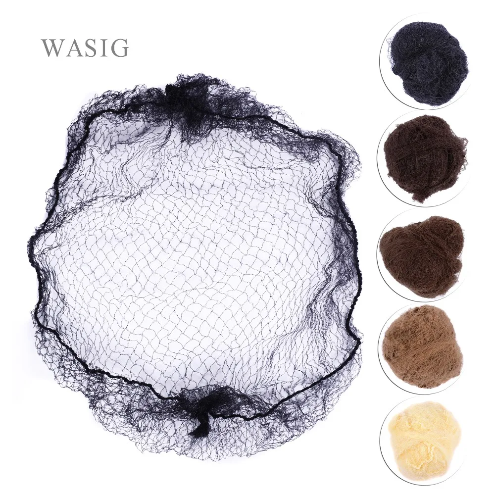 

whole sale 500pcs hairnet 5mm nylon hair nets invisible disposable hair net 20inch five colors mix black,dark brown,brown,blonde