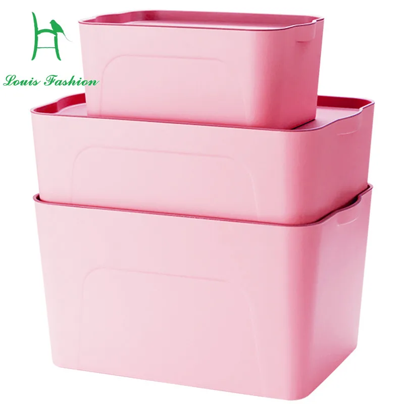 Large thick plastic clothes storage box installed books wardrobe box