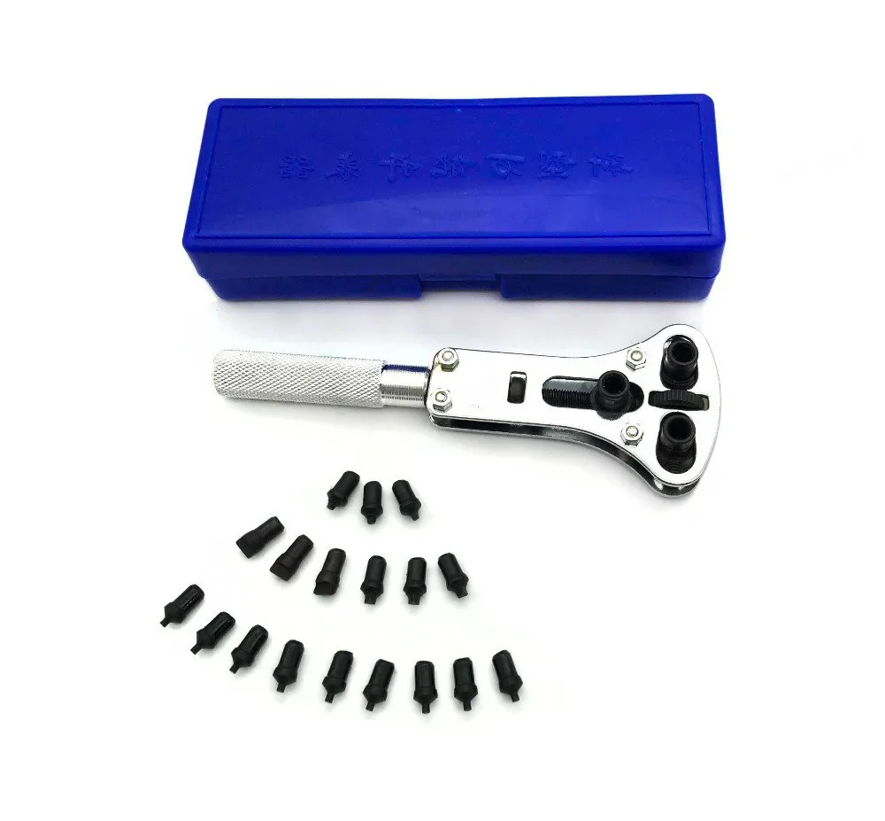 

New Arrival Jaxa Style stainless Steel Professional Watch Back Case Opener Screwdriver Tool Kits Watch Repair Tool Kits