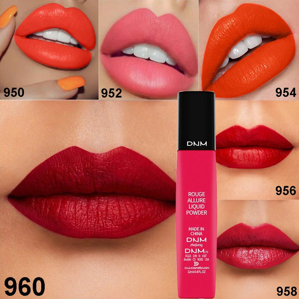 Make Up Lips Matte Lipstick Waterproof Glitter Long Lasting Sexy Pigment Cosmetics Nude Style Lip Gloss Beauty Red Lip TintTSLM2