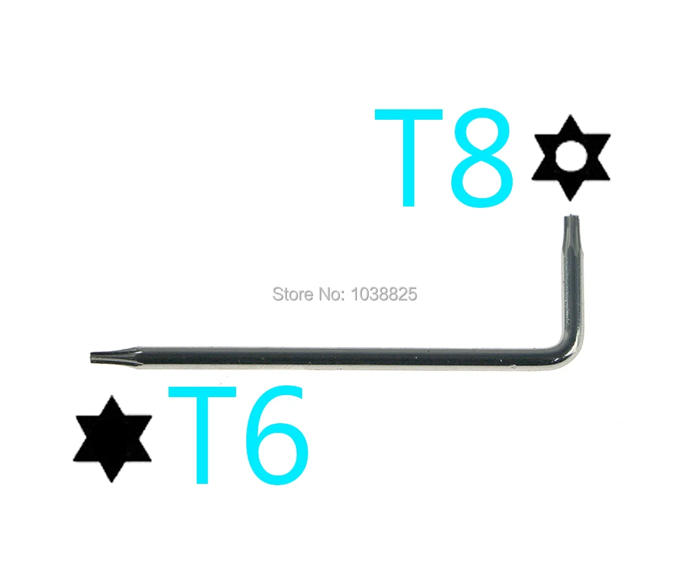 T6 T8 L Chiave Cacciavite Per Xbox 360 360 Xbox Un Controller Mod Kit/Riparazione T8 Di Sicurezza Cacciavite Torx