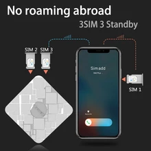 SIMadd pro 3SIM 3 в режиме ожидания 3SIM активировать Onlin iShere SIM добавить для i Phone 6/7/8/X SIM дома, нет необходимости носить с собой, без роуминга