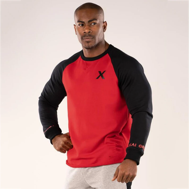 Sport Shirt Men Long Sleeve Running Gym Joggers t shirt (5)