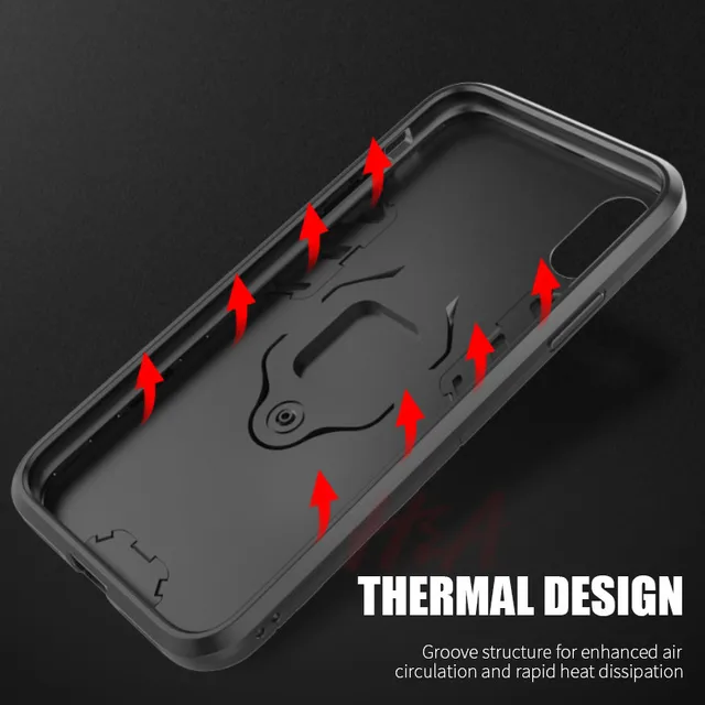 H&A Luxury Shockproof Armor Phone Cases For Huawei P20 Pro Lite Mate 10 9 Full Cover Case For Horor 10 V10 Case With Holder Ring
