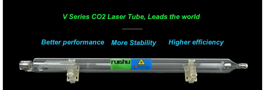 CO2 лазерной трубки RUISHU V4 Длина 1400 мм 100 Вт для CO2 лазерной гравировки, резки