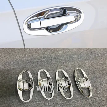 

For Subaru XV 2018 2019 ABS Chrome Door Handle Bowl Cover Cup Cavity Trim Insert Catch Molding Garnish