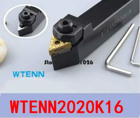 

WTENN2020K16 CNC Turning Tool, Metal Lathe Cutting Tools,Lathe Machine Tools, External Turning Tool W-Type WTENN