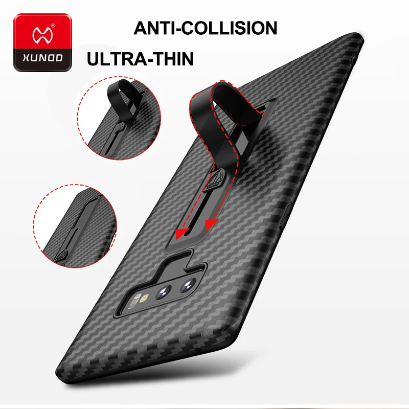 

Luxury Ultra thin Soft Silicone Case For Samsung Galaxy Note9 Note8 Phone Finger Ring Shockproof 360 Full Protective Cases Cover
