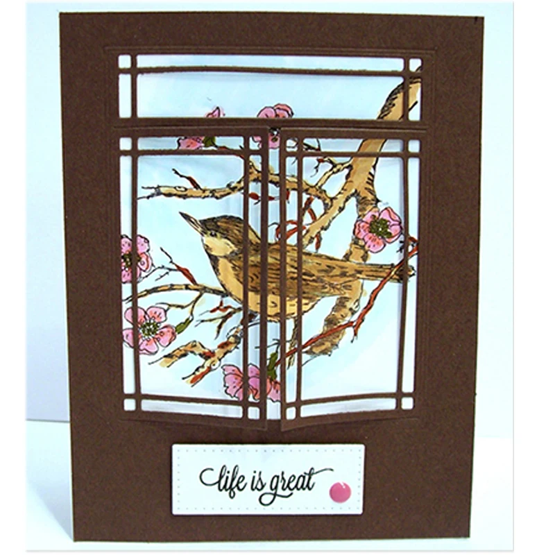 Window Curtain Sets Metal Cutting Dies Stencil For DIY Scrapbooking Decorative Embossing Suit Paper Card Die Cutting Template