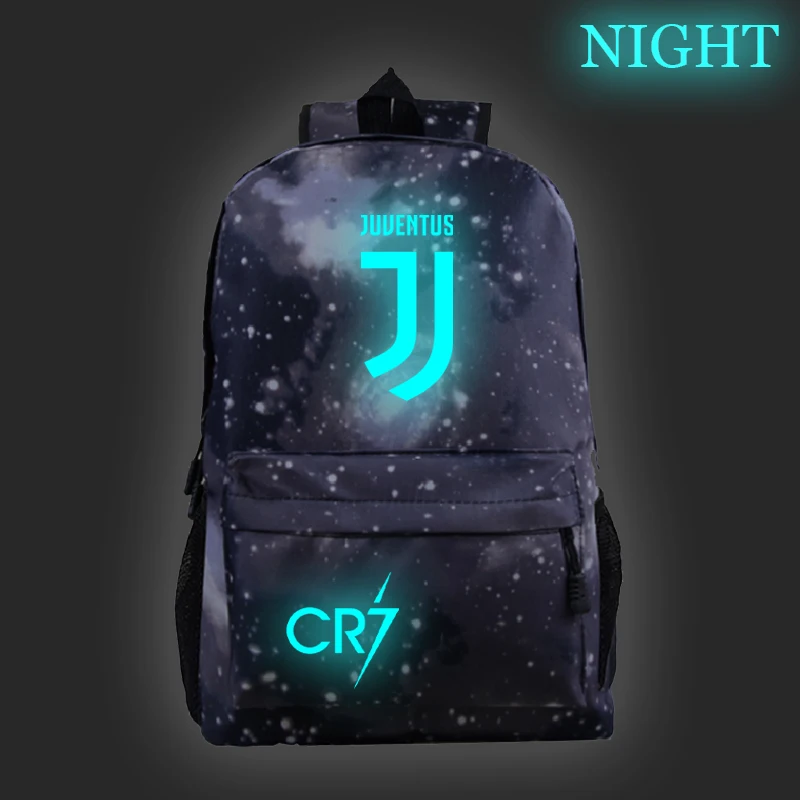 Cristiano Ronaldo CR7 Светящийся рюкзак для студентов, сумки для мальчиков и девочек, модный ночной светящийся школьный рюкзак для подростков, повседневный рюкзак для детей, подростков - Цвет: 14