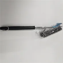 18 дюймовый оцинкованный пояс Лопата для барбекю инструмент щетка для гриля 3 щетки из нержавеющей стали обеспечивает легкое Очищение аксессуары для барбекю