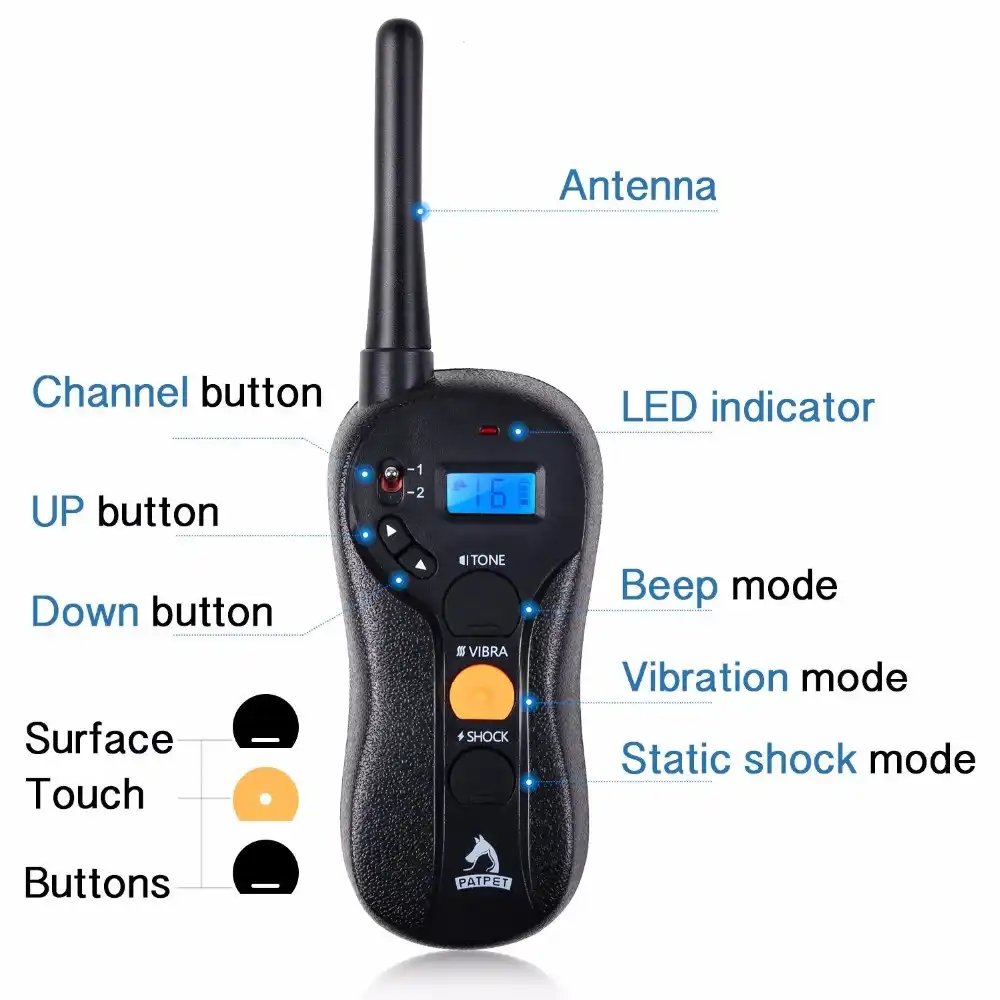 patpet dog shock collar with remote