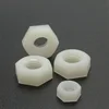 10/20/50pcs M2 M3 M4 M5 M6 M8 M10 M12 Black or White Nylon Plastic Insulation Metric Threaded Hex Hexagon Nut For Bolt Screw ► Photo 3/3
