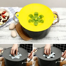 Лидер продаж Силиконовый колпачок для разлива крышки кастрюля крышка кастрюля вскипятить над защитным прикрепляемым цветком Многофункциональные кухонные инструменты