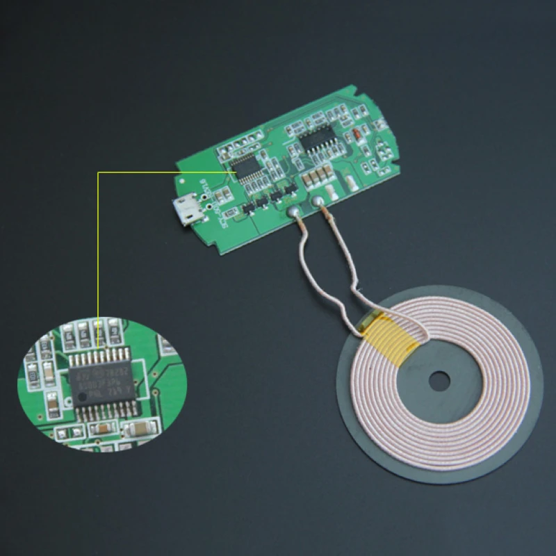 New Hot Qi Wireless Charger PCBA Circuit Board Charging Standard With Coil Wireless Charging DIY New Hot Qi Wireless Charger PCBA Circuit Board Charging Standard With Coil Wireless Charging DIY