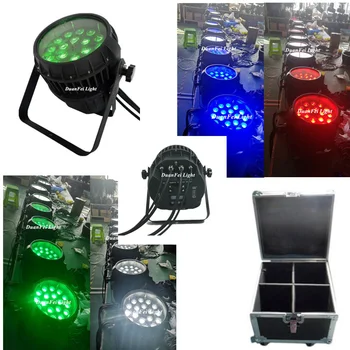 

(4pcs+Flightcase) Waterproof parcan rgbw wash zoom led lyre 18x10 dj led zoom par 4in1 led color spotlight washer