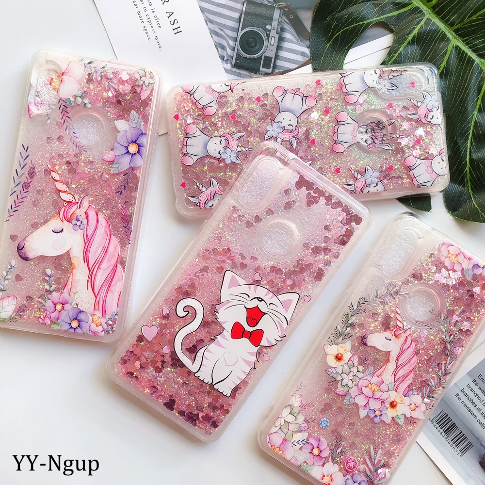 

Oneplus 7 Pro 6T Phone Case one plus 1+6 1+7 1+6t Kawaii Unicorn Glitter Liquid Quicksand Soft Cover for Oneplus 6 6t 7 Pro Case