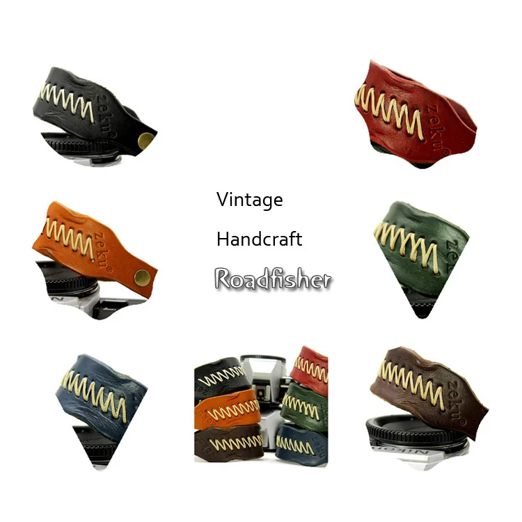 Vintage leather camera wrist strap 6