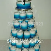 Лидер продаж высокое качество ясно, 6 ярусов акриловая торт стенд, акриловые кекс держатель башни украшение партии