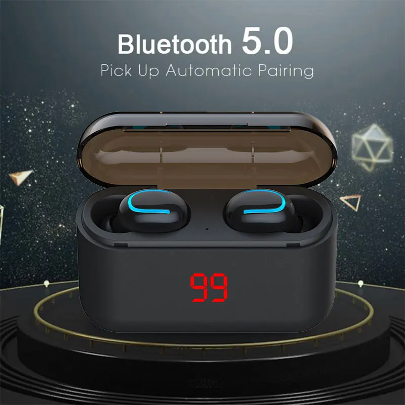 

Bluetooth 5.0 TWS Earbuds TWS led Mini Stereo Earset wireless bluetooth headset