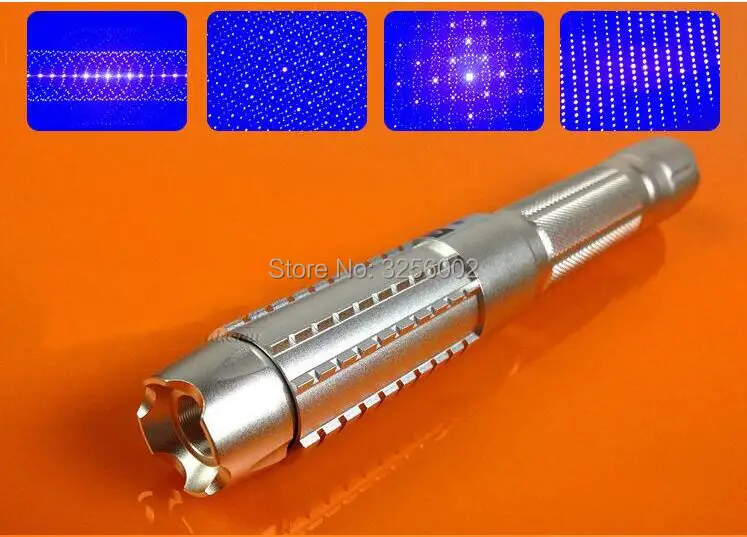 Super Poderosas! w 450nm Ponteiros Laser Azul Lazer Lanterna Queima Jogo - Madeira Seca Vela Cigarros Queimadura 1000000 m 1000 2 Esporte e Lazer