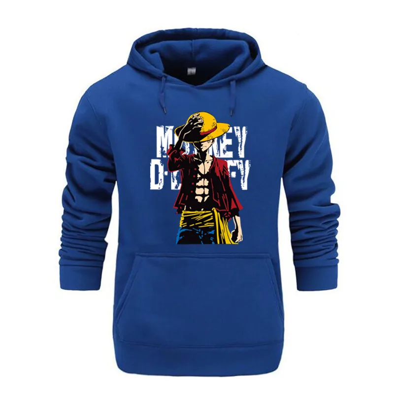 One Piece Monkey D Luffy Fashion Hoodies Anime New Arrival Cotton Sweatshirt Harajuku Brand Clothing Hip Hop Moleton Masculino