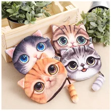 Cartoon Cat Coin Purse Cute Kids Purse Casual Zipper Children Wallet Girls Purse Small Money Bag Animal Prints Coin Card Holder creative fun cheese snacks pu pocketbook coin bag girls purse small canvas purse cat coin purse