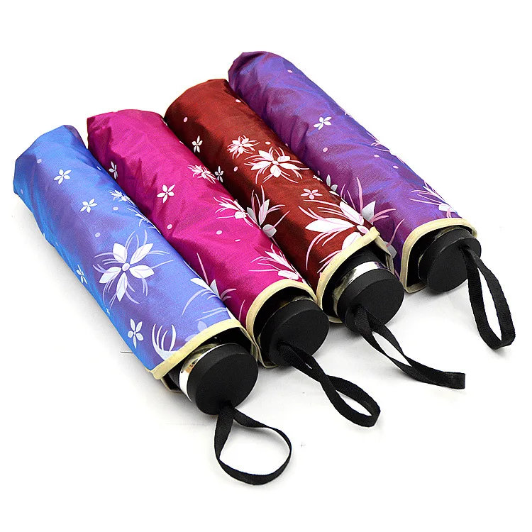 YADA Fashion Flower Lace Color Flash Umbrella Rainy Princess Umbrella For Women Men UV Folding Windproof Umbrellas Parasol YD179