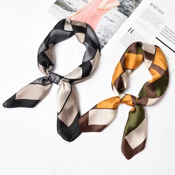 

2019 hot new summer contrast color wild professional fashion small scarf