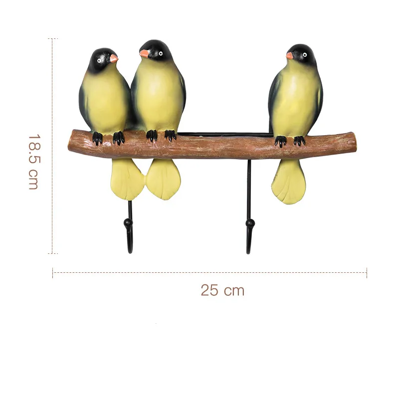 Американская птица, декоративный крючок для детской комнаты, креативный крючок для пальто, Современное украшение для дома, настенный крючок для одежды - Цвет: as the picture shows