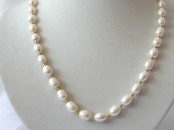 

ddh002652 11mm baroque white freshwater cultured pearl necklace