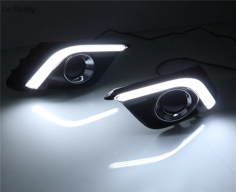 Автомобильная проблесковая 2 шт. для Mazda 3 Mazda3 Axela 2013 2014 2015 2016 светодиодный DRL
