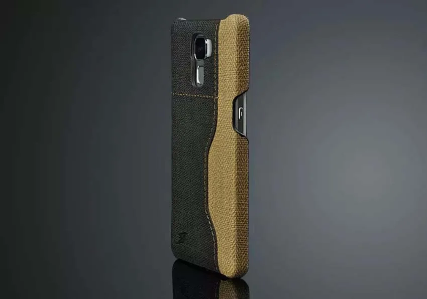 Двухцветный джинсовый кожаный чехол Canva для Huawei Honor 7 с отделением карт