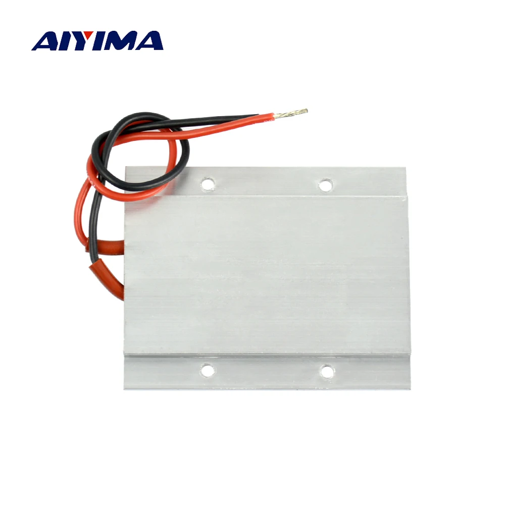 

110V 220 Degree AC DC Aluminum PTC Heating Element Thermostat Heater Plate liquid heater 77*62*6mm