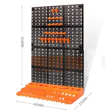 Инструмент подвесная пластина с отверстием пластмассовый крюк ящик для инструментов для настенных деталей коробка винтовой ключ классификация компонентная коробка