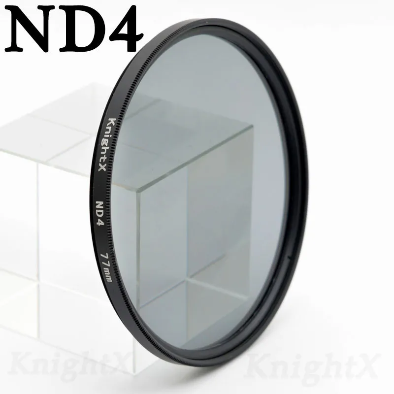 Фото Фильтр объектива KnightX ND ND2 ND4 ND8 ND16 UV 49 52 55 58 62 67 72 77 для камер Canon EOS 1100D 700D 650D 600D 18-55 мм №3