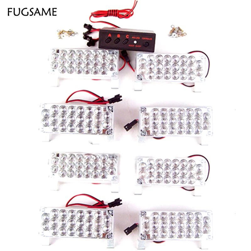 FUGSAME 8x22 176LED стробоскоп мигающий светильник для буксировщика Янтарный аварийный