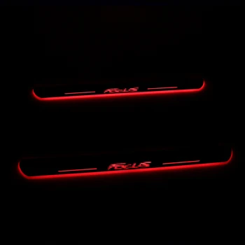 

For Ford Focus 2012~2019 LED Car Scuff Plate Trim Pedal Door Sill Pathway Moving Welcome Light Waterproof