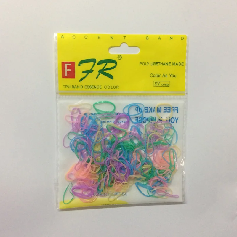 300pcs style C 300/1000 шт милые цветные кольца для девочек, Одноразовые эластичные резинки для волос, резинка для хвоста, резинки для волос, Детские аксессуары для волос - Цвет: 300pcs style C