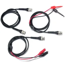 AideTek Elenco Eletrônica TL-3 Ohm BNC para BNC Em 50 Minigrabber RG58C/U Cabo BNC para mini grabber clipsTest conjunto chumbo P1034
