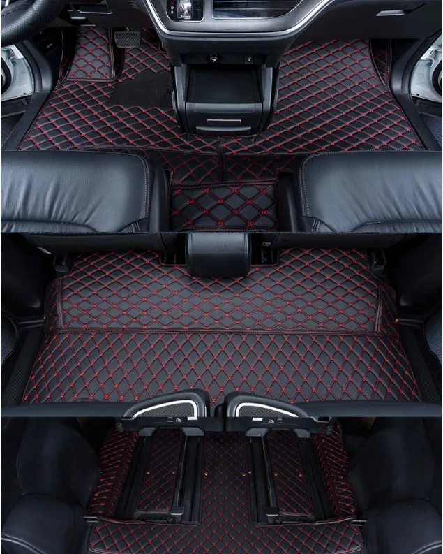 Индивидуальный полный набор автомобильных ковриков+ коврики для багажника для Honda Odyssey 7 8 мест- водонепроницаемые Автомобильные ковры для Odyssey