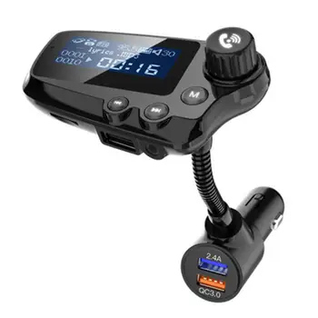 

FM Transmitter Wireless Bluetooth FM Modulator Handsfree Car Kit Car MP3 Audio Player USB Car Charger with LCD Display