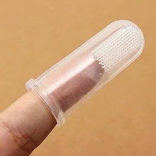 Мягкая безопасная Силиконовая зубная щетка на палец для детей, Детский обучающий Прорезыватель для зубов, инструмент для ухода за зубами, Чистый Массаж