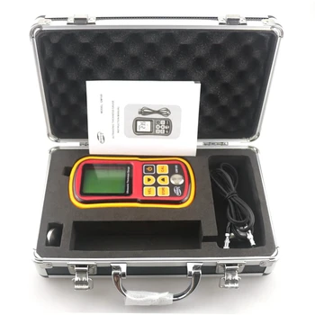 

GM100 Digital Thickness Gauge Ultrasonic Tester LCD 1.2~225mm Sound Velocity Measurement Paint Coating Retail Box